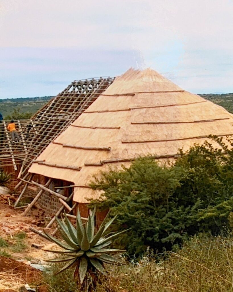 Historic photo of Elephant Rock Lodge under construction – the journey to luxury