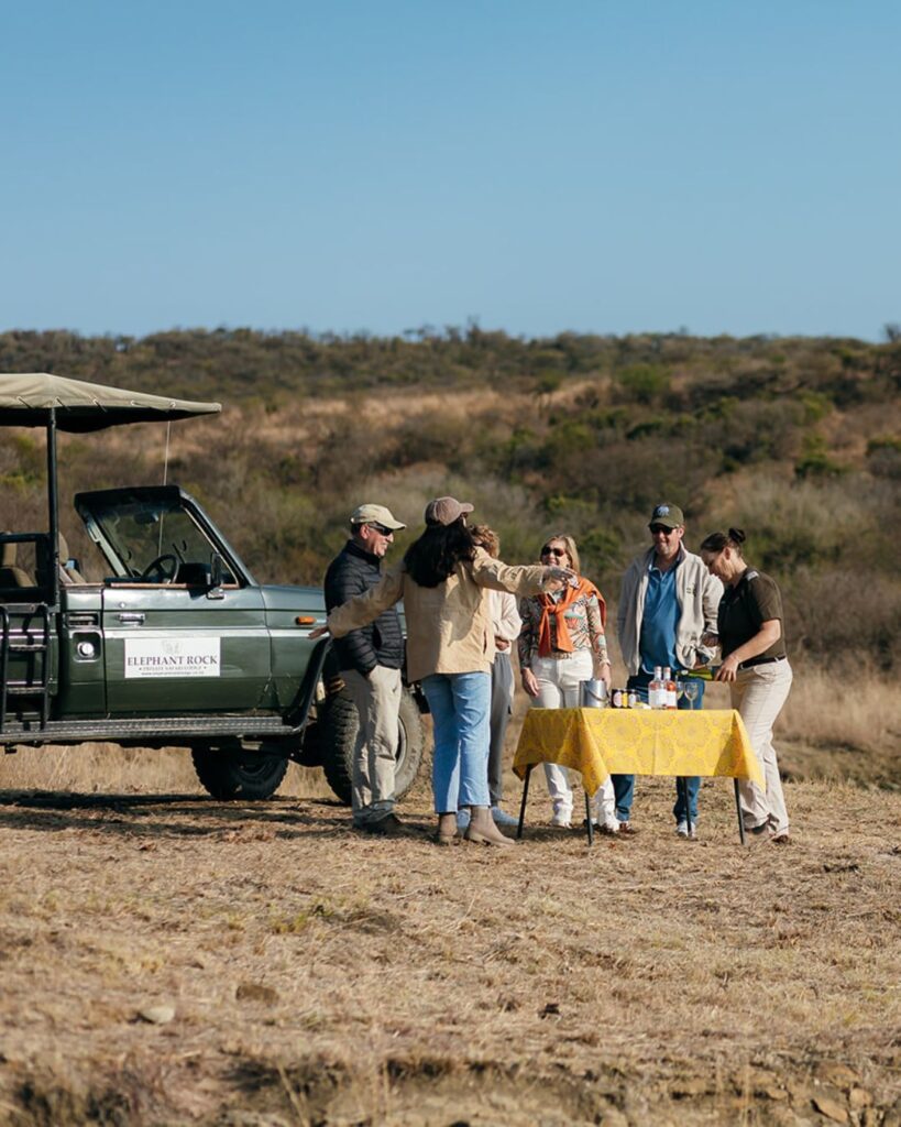 Drinks stop while on safari with Elephant Rock Lodge