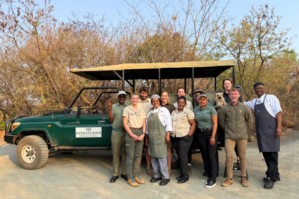The dedicated team at Elephant Rock Private Safari Lodge – exceptional service and luxury.