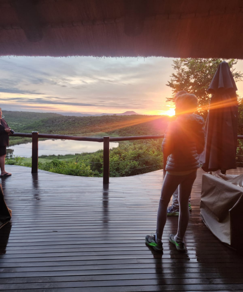 how the morning safari begins.